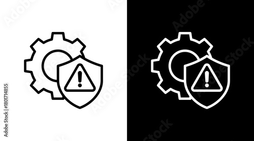 Risk Management With Icon Set Design