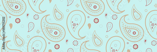 Symmetry paisley with colors paint. Ink dress of romantic effortless. Meditating seamless and tissue springtime.