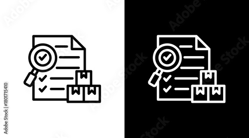 Inventory Management With Icon Set Design