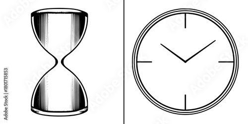 Temporal Tango: Dance Time | Clean, isolated vector art for creative projects.