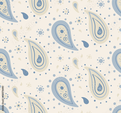 Wallpaper pastel a decor paisley. Meditating curve in tradition romantic. Doodle custom and trendy horizontal.