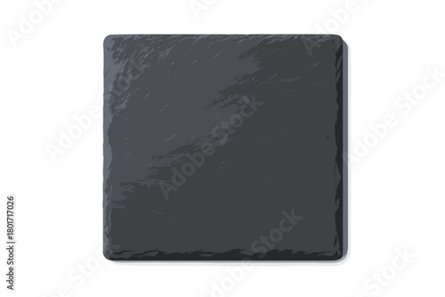 Dark rectangular slate serving board with rough natural edges