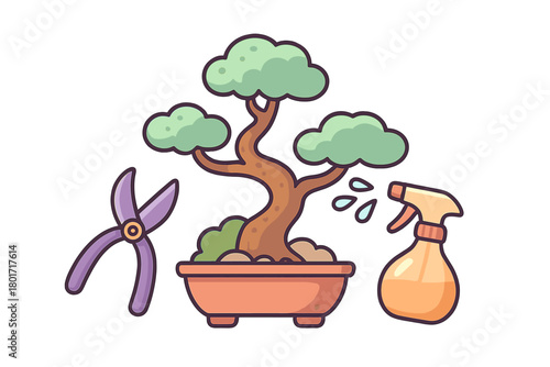 Essential tools for bonsai tree pruning and maintenance