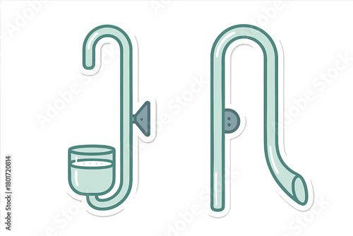 Glass Aquarium CO2 Diffuser and Bubble Counter Set for Planted Tanks