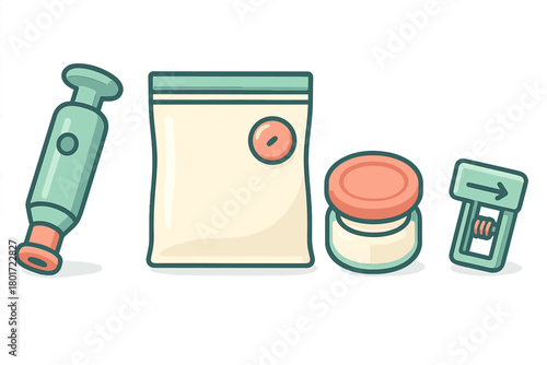 Kitchen organization tools for food preservation and long-term storage