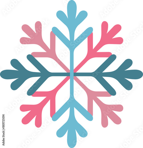 Christmas snowflake — festive winter vector graphic