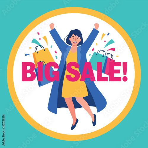 Big Sale Bonus Buying Cheap Discount Promotion Concept
