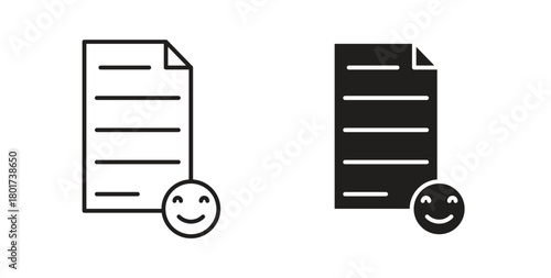 Complaint icon line and filled style suitable for web and mobile application
