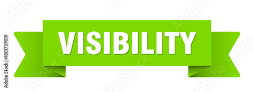 visibility ribbon isolated on transparent background. visibility ribbon