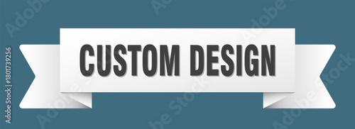 custom design ribbon isolated on transparent background. custom design ribbon