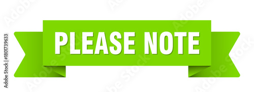 please note ribbon isolated on transparent background. please note ribbon