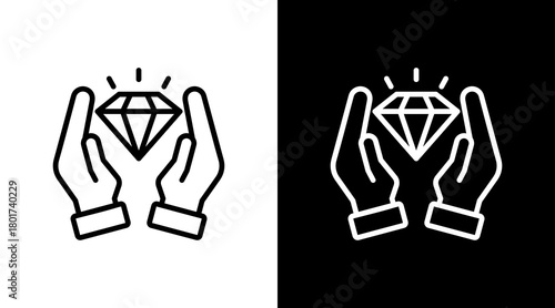 Photos Value Proposition With Icon Set Design