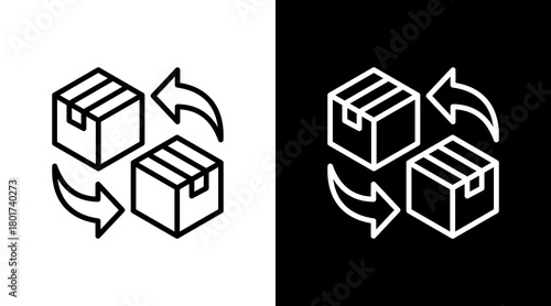 Turnover With Icon Set Design