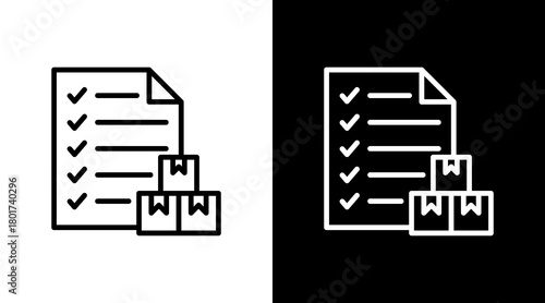 Inventory With Icon Set Design