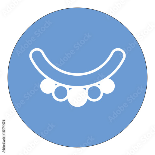Necklace Vector Icon which can easily modify or edit