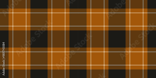 Classic plaid pattern with intersecting bands, creating a warm, inviting aesthetic. Perfect for backgrounds, apparel, or design projects requiring a timeless, textured feel.