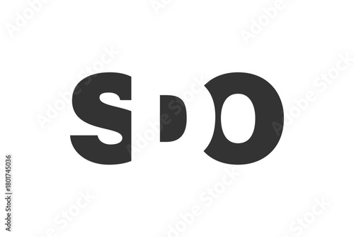 SDO logo design. Initial letter S D O bold font style for tech startups, consulting, corporate branding. Creative company name, headlines typography identity, trendy logotype.