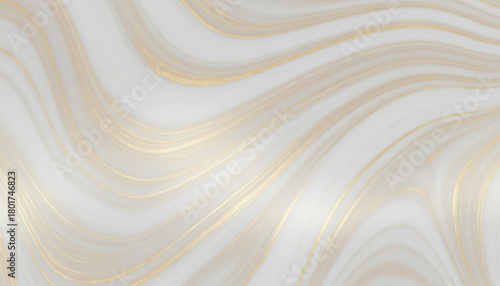 ゴールドとホワイトのマーブル模様テクスチャーのエレガントな背景