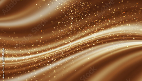エレガントでラグジュアリー、キラキラしたゴールドブラウンの抽象的背景