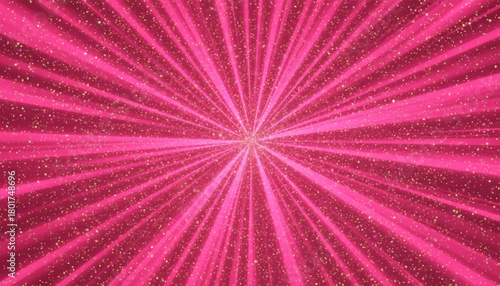 キラキラしたグリッターテクスチャー、ピンク色のバーストした背景