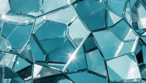 割れたガラスのタイルのような背景