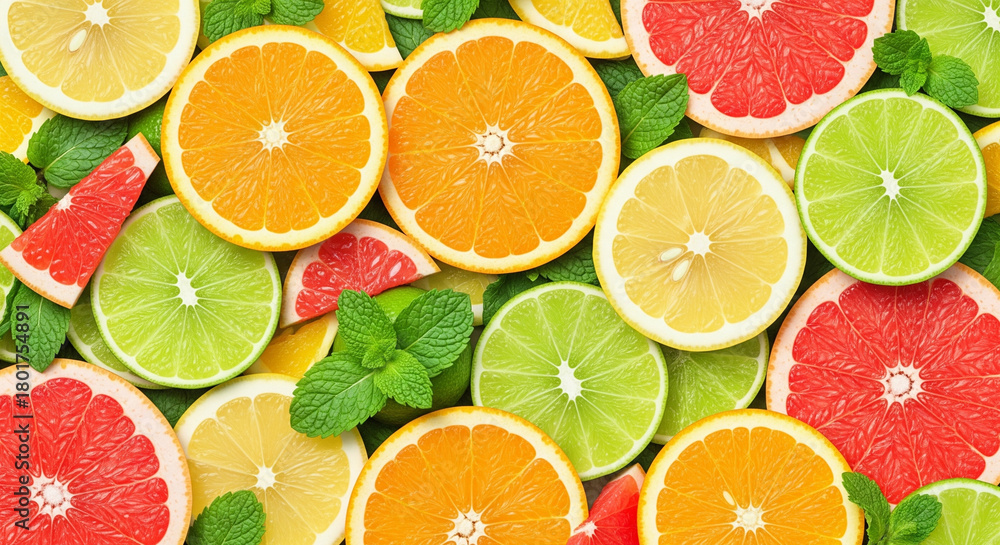 Obraz premium citrus fruit slices