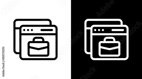 Web Portfolio With Icon Set Design