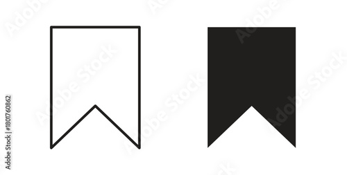 Save post icon line and filled style suitable for web and mobile application