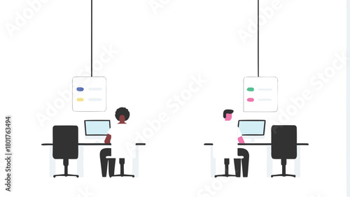 Diverse group of people actively engaged in testing and interacting with a futuristic virtual reality interface showcasing user experience and technology adoption