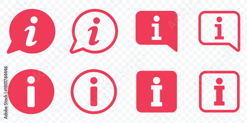 information info signs. Info symbol flat style. Info icons set. Information icon on isolated on white background.