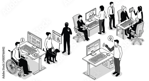 Versatile vector graphic design featuring a spectrum of colors and clean typography suitable for diverse applications and branding projects