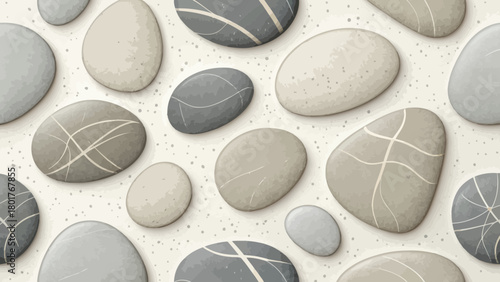 A repeating pebble pattern as a seamless texture background