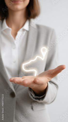 Guiding the Path: A woman g...