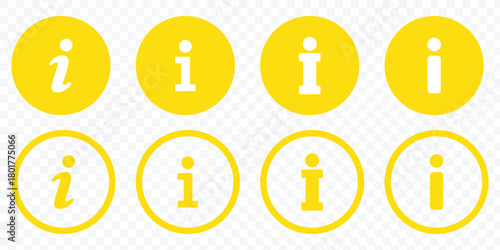 Info icons set. eps 10