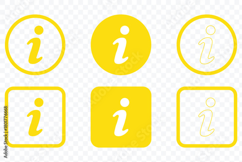 Info icons set. eps 10