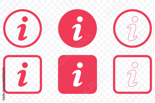 Info icons set. eps 10