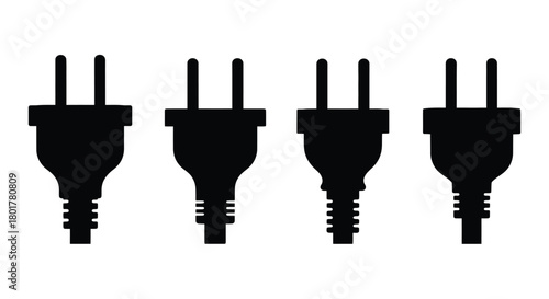 Electric plug vector illustration, for your design