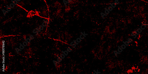 Dark red scratch and crack grunge distressed dust wall background. panorama dark red stone marble slate backdrop vintage background. pattern and texture of cracks, scratch rusty wall and chip.