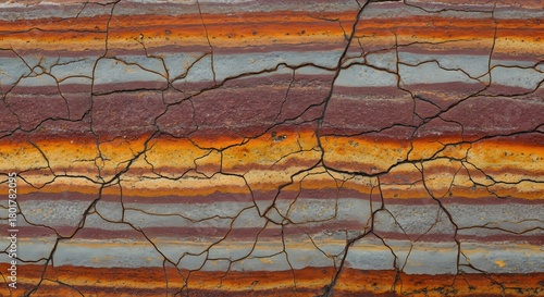 Layered Earth: A close-up view reveals intricate layers of earth, showcasing the beauty and complexity of the natural world, with its fascinating textures and colors.