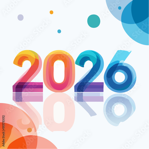 2026年辰年デザイン – 龍をモチーフにしたモダンで華やかな年賀イラスト