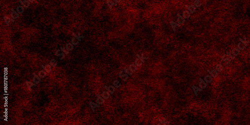 Dark red scratch and crack grunge distressed dust wall background. panorama dark red stone marble slate backdrop vintage background. pattern and texture of cracks, scratch rusty wall and chip.