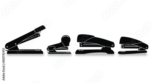 Silhouette of stapler