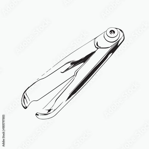 nail clipper vector illustration