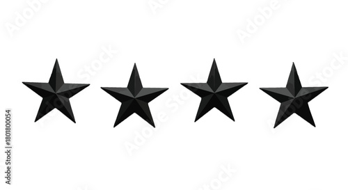 Four star, symbol of rating and review