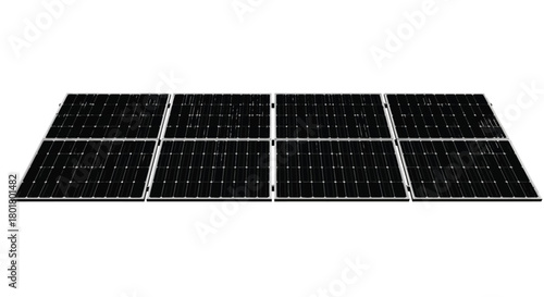 Solar panel array for clean energy generation