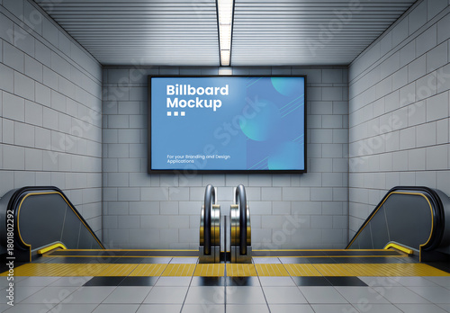 Subway Billboard Mockup 192