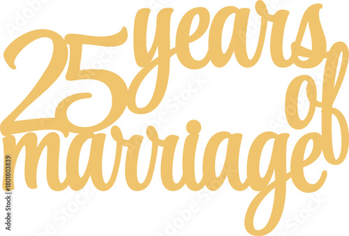 25 years of marriage