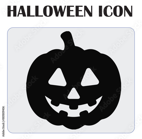 Halloween vector icon illustration showcasing spooky elements like pumpkins, ghosts, bats, and haunted designs, perfect for seasonal graphics and decorations