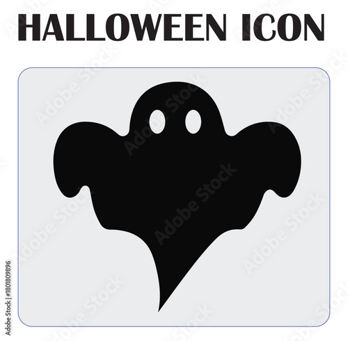 Halloween vector icon illustration showcasing spooky elements like pumpkins, ghosts, bats, and haunted designs, perfect for seasonal graphics and decorations