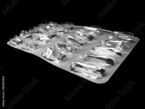 Used medication packaging